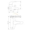 INVENA - Bateria wannowa BW-06-001-X
